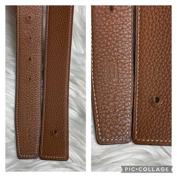 Hermes H Belt Buckle and Reversible Leather Strap 32mm - Picture 12 of 16